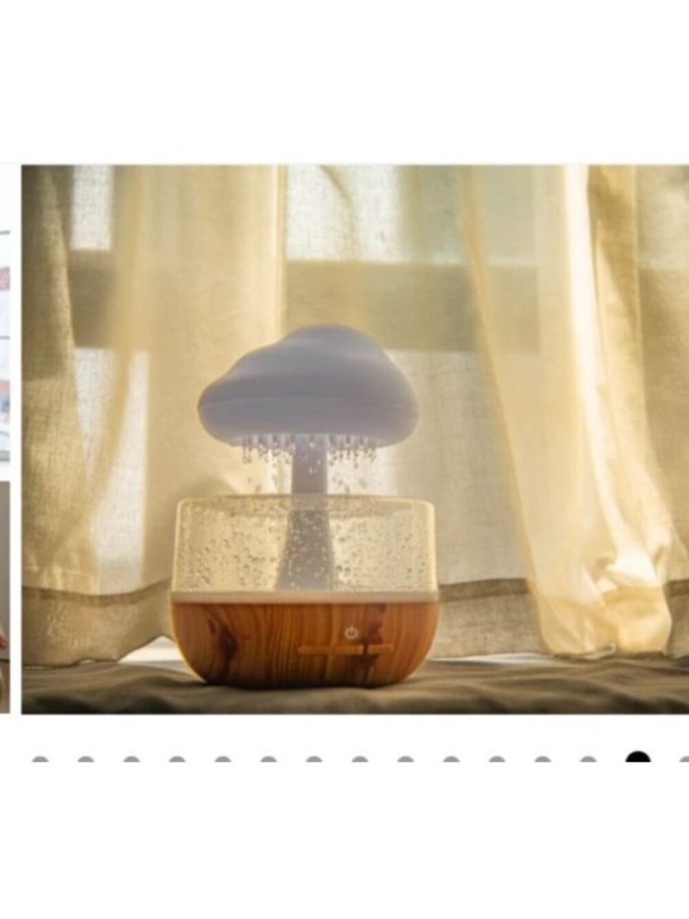 Cloud-Inspired LED Humidifier & Diffuse 7-Color Changing Lights USB-C Charging